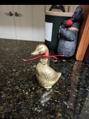 Vintage Brass Duck